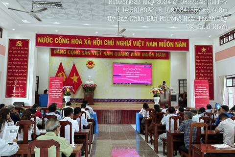 Lễ Ký kết thỏa thuận hợp tác chuyển đổi số - Thanh toán số giữa Ủy ban nhân dân  phường Hoài Thanh Tây và Viettel Bình Định